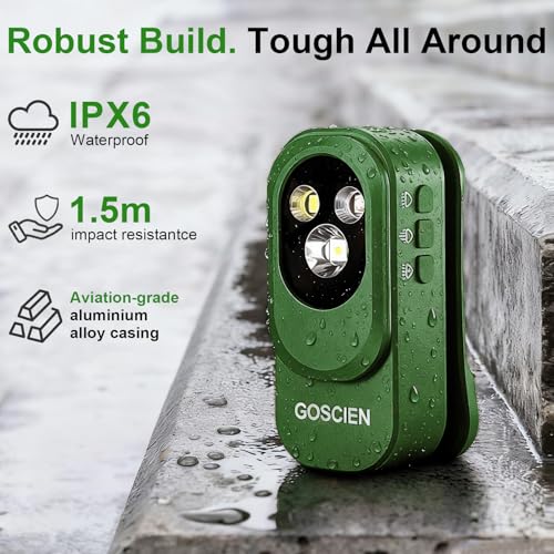 Lampe de poche EDC étanche IPX6 rechargeable 3 modes d'éclairage