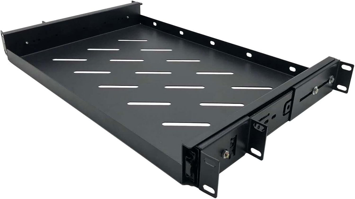 CNAweb 19" 1U Rack Mount SlideOut Equipment Shelf Black Amazon.ca