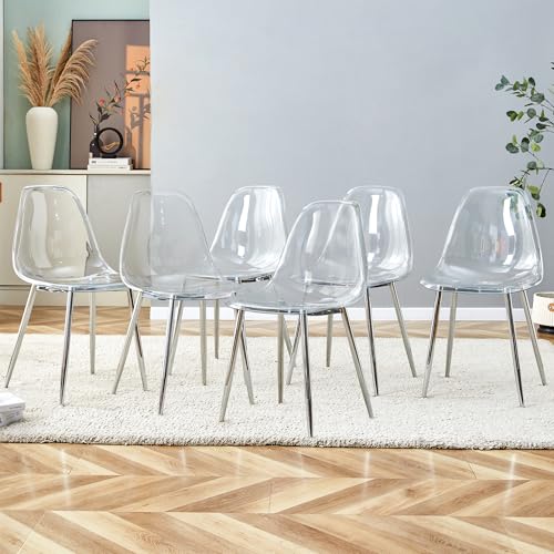 LUMRACLE Clear Acrylic Dining Chairs