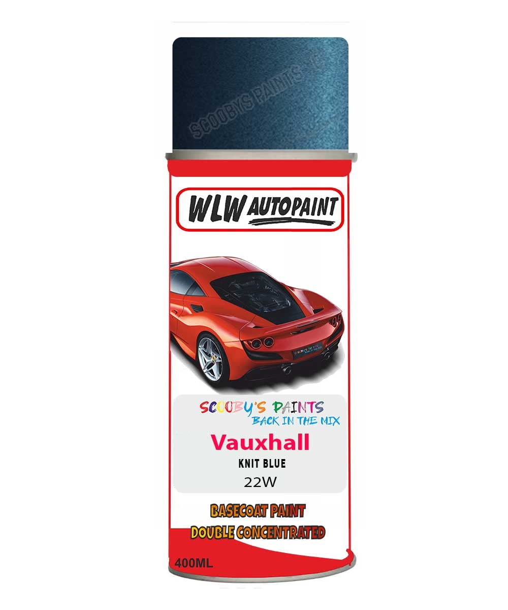 Basecoat Aerosol Spray Paint For Vauxhall Corsa Knit Blue 2015-2018 Code 22W
