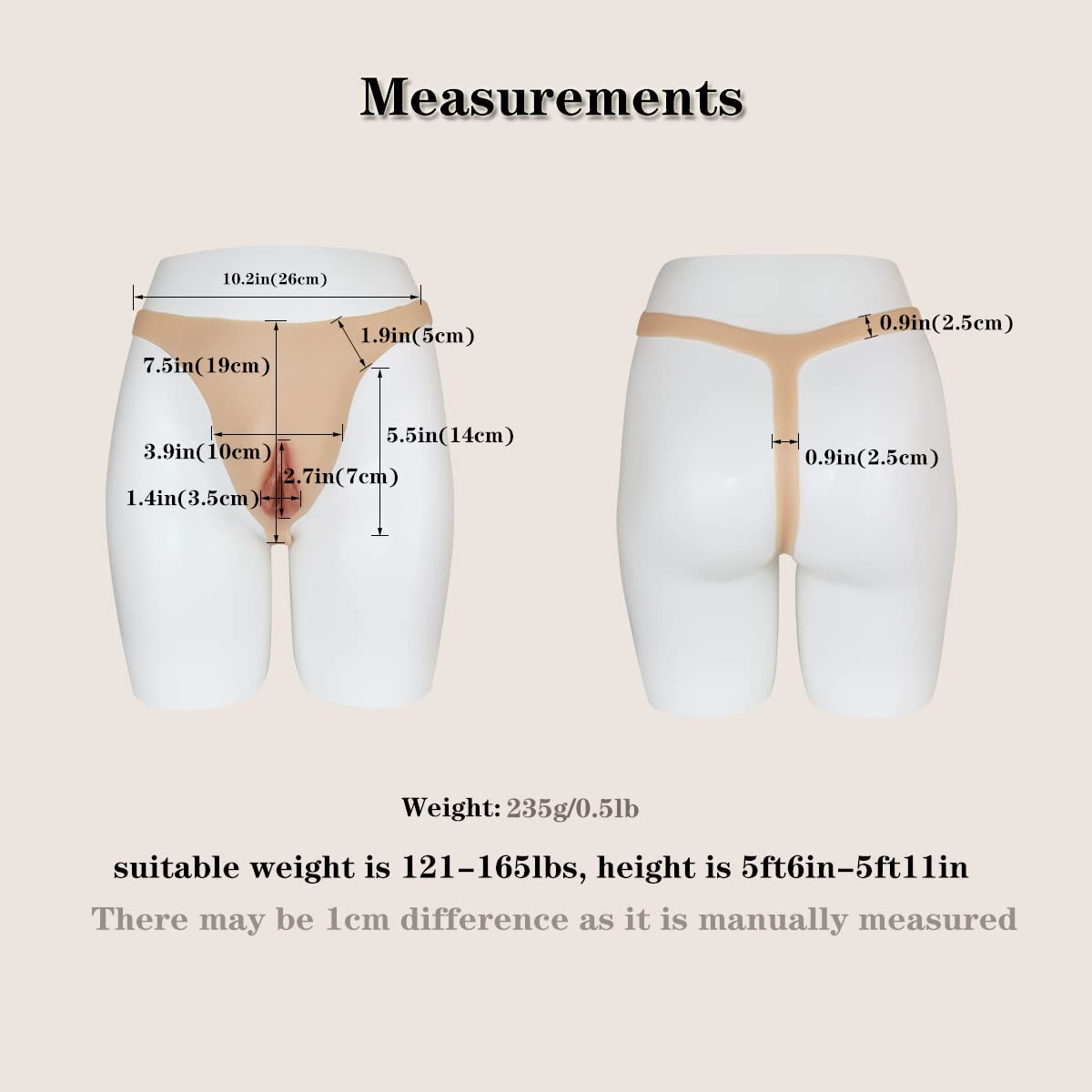 Crossdressing Höschen Camel Toe Versteckte Gaff Silikon Tanga-String für Transgender Transvestit CD