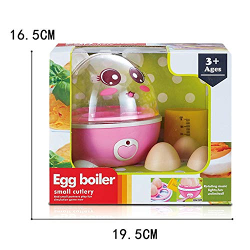SM SunniMix Kinder Spielküche Haushaltsspielzeug Elektrischer Eierkocher aus – Bild 5