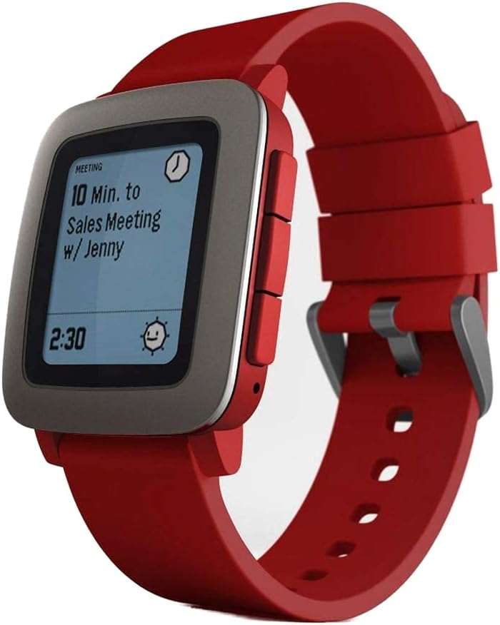 Pebble Time Smartwatch - Red