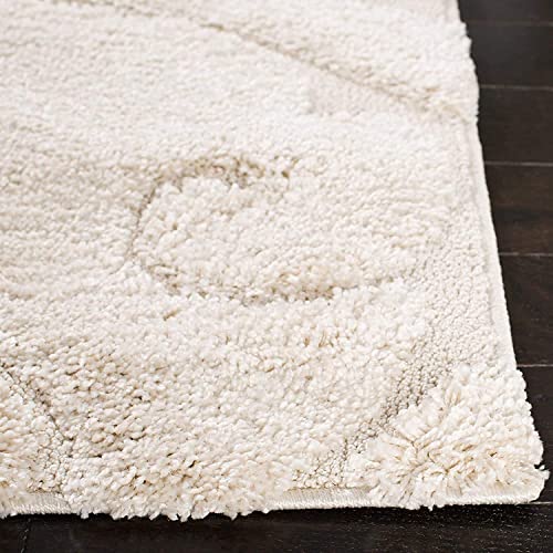 Image of Export Quality Microfiber Hand Woven Shaggy Carpet Collection with 2 inch Pile Height Carpet for Living Room & Floor mat Size 7x10 feet coular Cream