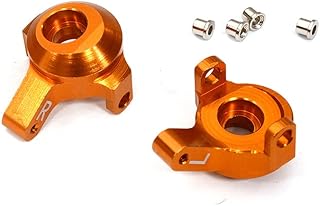C31632ORANGE Billet Machined Alloy Steering Knuckles for Axial 1/24 SCX24 Rock Crawler
