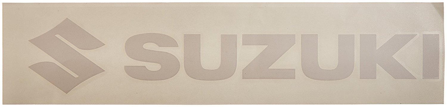 Factory Effex 08-94412 White 1' (Suzuki) Die-Cut Sticker