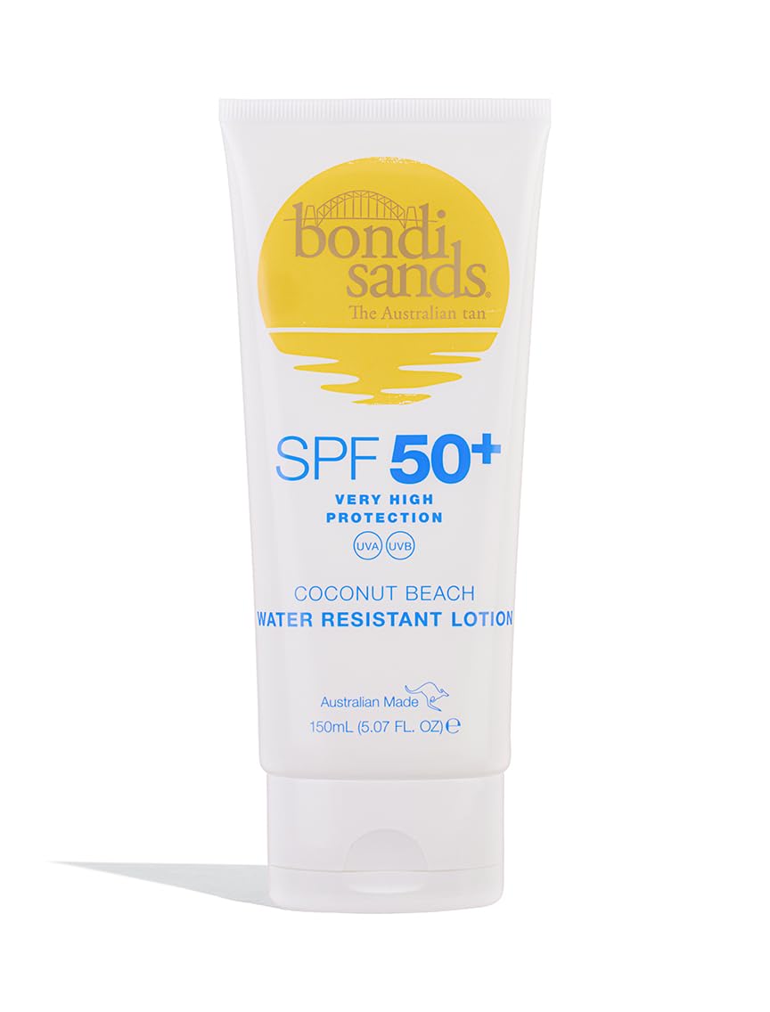 Sunscreen Lotion SPF 50+ | Non-Greasy Broad-Spectrum Formula Moisturises and Protects Skin, Water Resistant Up To 4 Hours, and Cruelty Free, Coconut Beach Scent | 150 mL/5.07 Oz