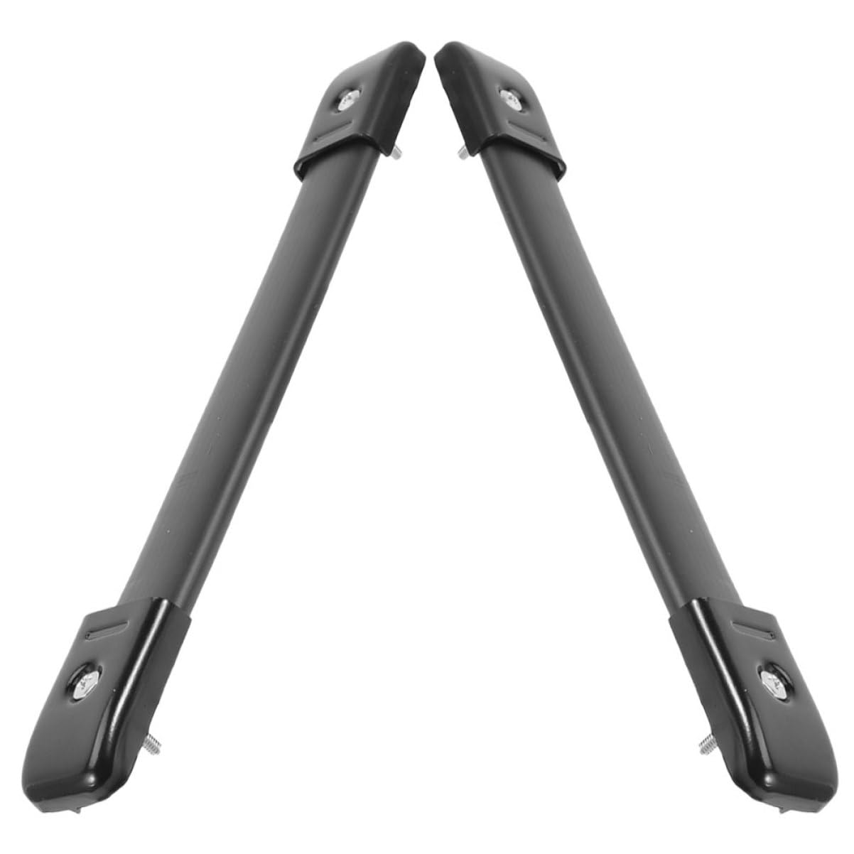 Garneck Easy Install Guitar Amp Handles Black Rubber Handles with Metal Ends for Cabinets Boxes