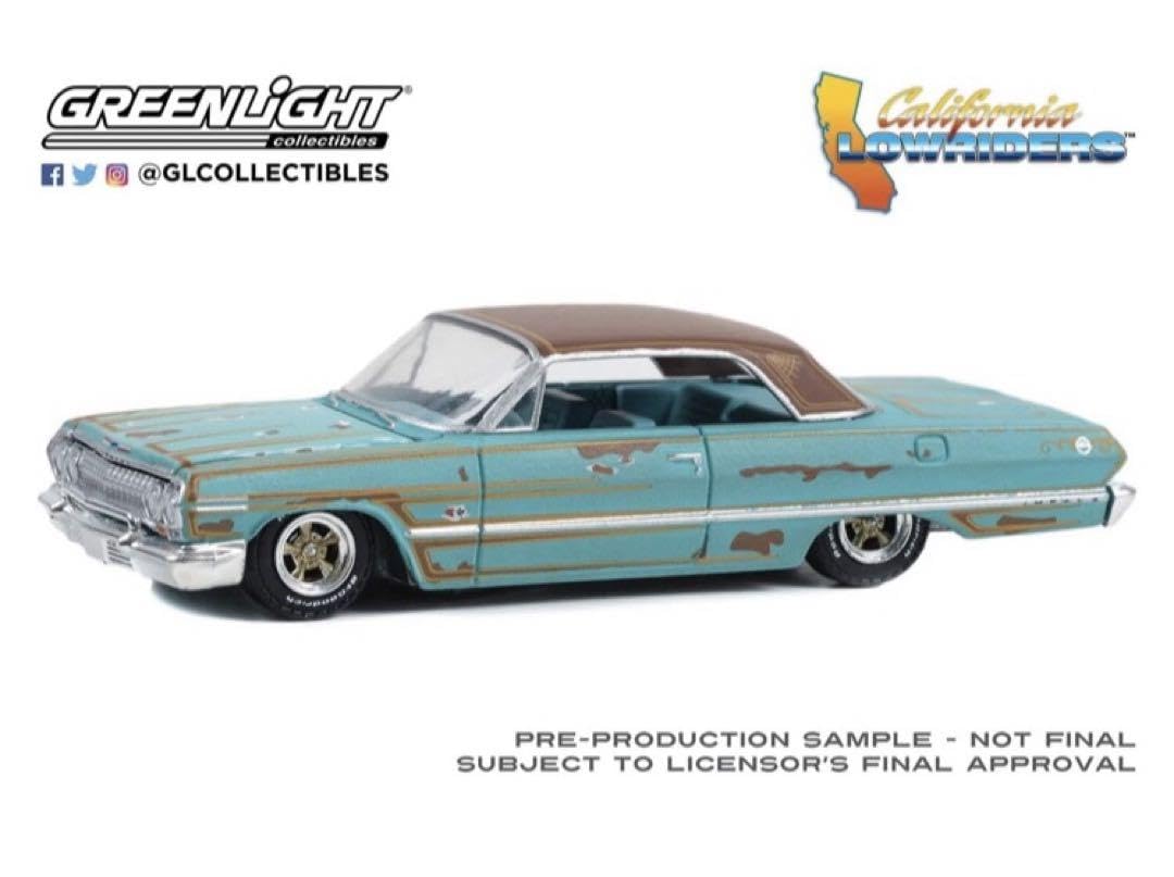 GREENLIGHT California Lowriders シリーズ　3 1973 Cadillac Coupe deVille Lowrider Custom Maroon