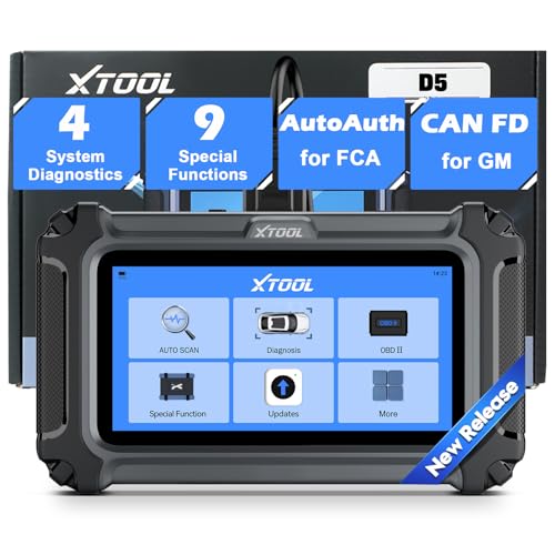 [Supporto nativo CAN FD e FCA per auto moderne] Progettato come una macchina diagnostica a prova di futuro per tutte le auto, il D5 presenta hardware CAN FD integrato (per GM/Chevrolet 2020+) e supporta FCA AutoAuth (per Jeep/Dodge 2018+). A differenza dei vecchi lettori obd che richiedono adattatori aggiuntivi, questo strumento diagnostico obd2 accede direttamente ai moduli gateway di sicurezza, garantendo la compatibilità con oltre 10.000 modelli di veicoli a livello globale.