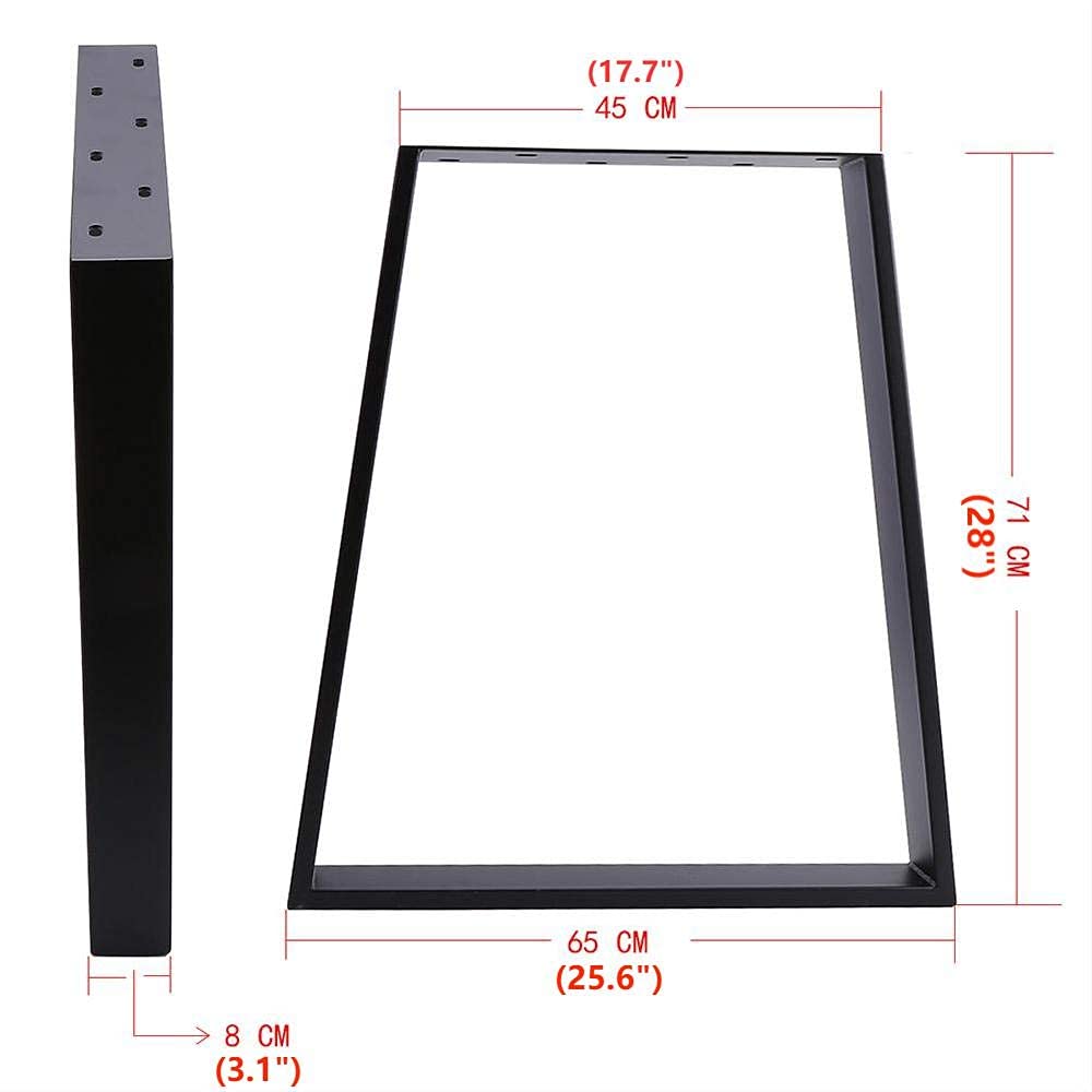 jxgzyy Trapezoid Metal Table Legs Industrial Table Legs Heavy Duty Frame Table Legs T Shaped