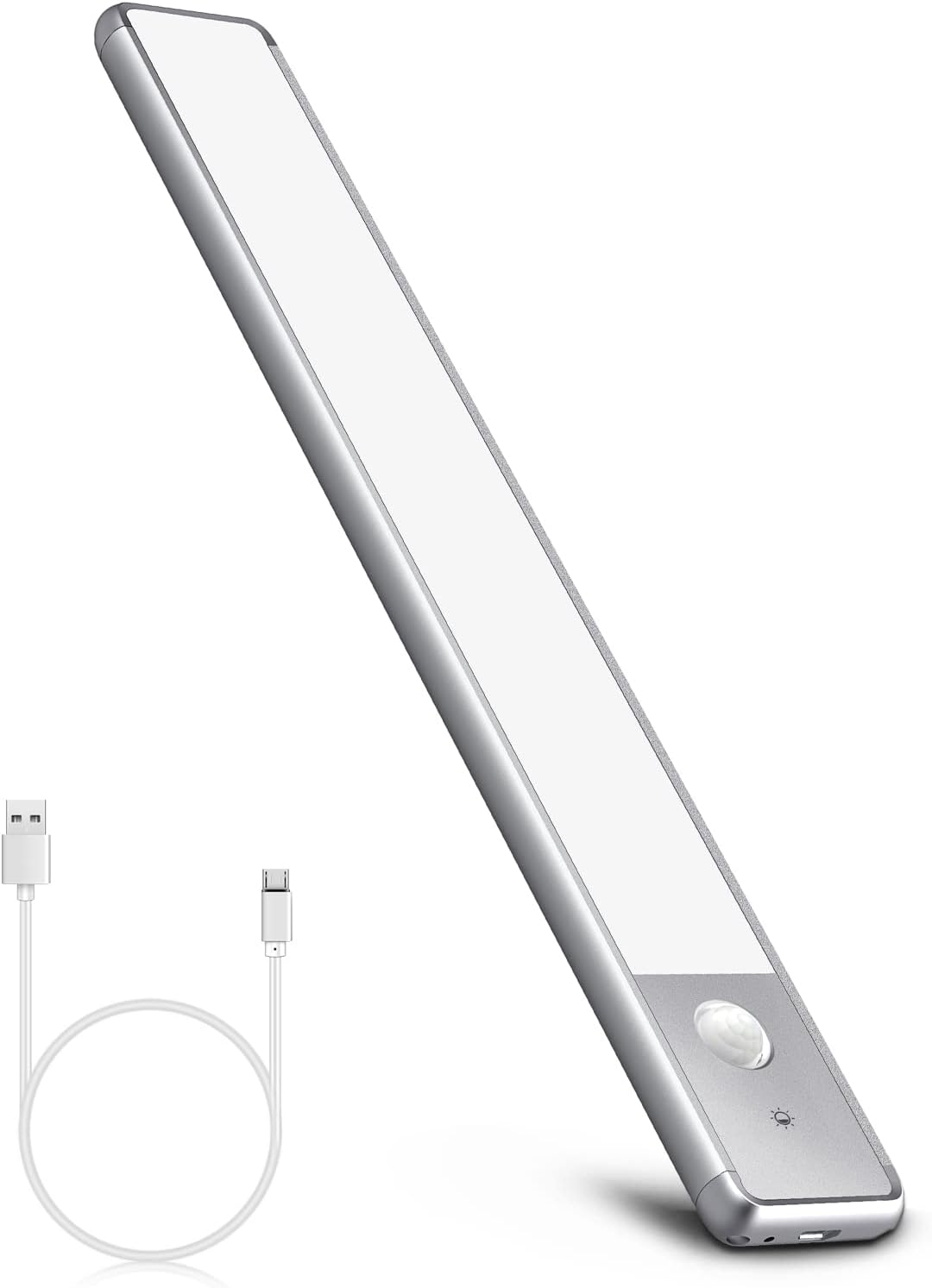 EZVALO Under Cabinet Lights, Wireless Rechargeable Motion Sensor Light Indoor, Dimmable Led Closet Light Battery Operated Under Cabinet Lighting, Under Counter Lights for Kitchen, Wardrobe 3500K(Warm)