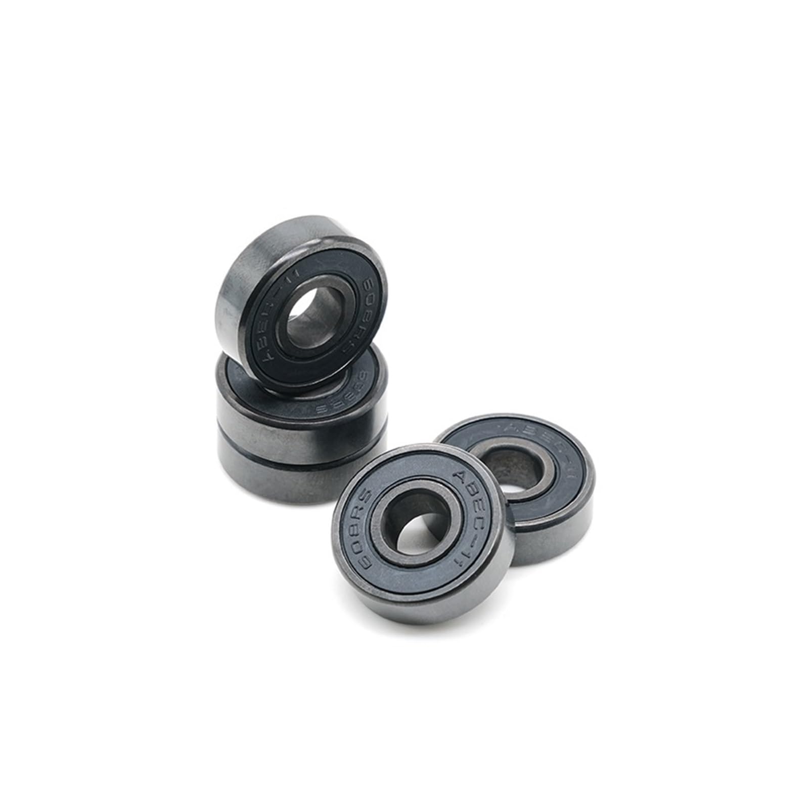 8 piezas ABEC11 608 2RS rodamiento de polea en línea 608 RS rodamiento de bolas de monopatín antioxidante 608RS sello rojo 8x22x7 mm