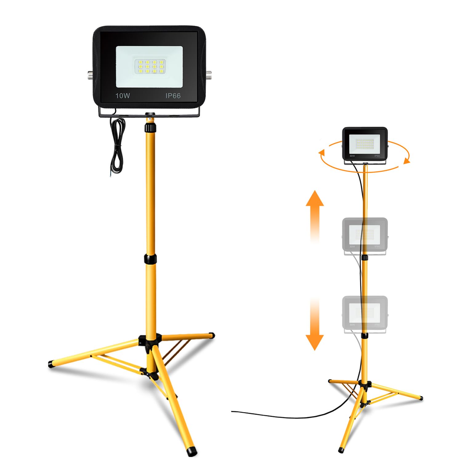 Proiettori LED Da Lavoro 300W Con Treppiede - Illuminazione Cantiere E Garage - Foto 3