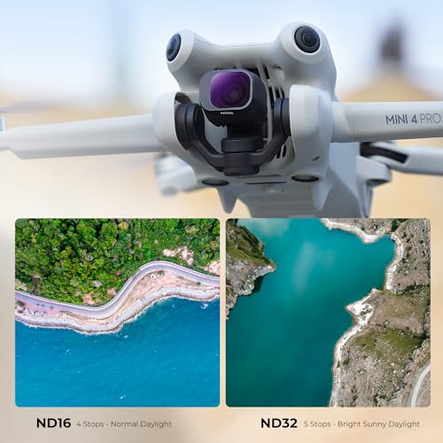 Image of K&F Concept 6 Pack ND Filter Kit Compatible with DJI Mini 4 Pro, (ND4 ND8 ND16 ND32 ND64 ND1000) Multi-Coated Neutral Density Optical Glass Filters