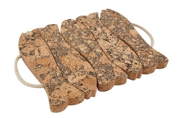 apollo THE HOUSEWARES BRAND Cork Trivet 5 Fishes
