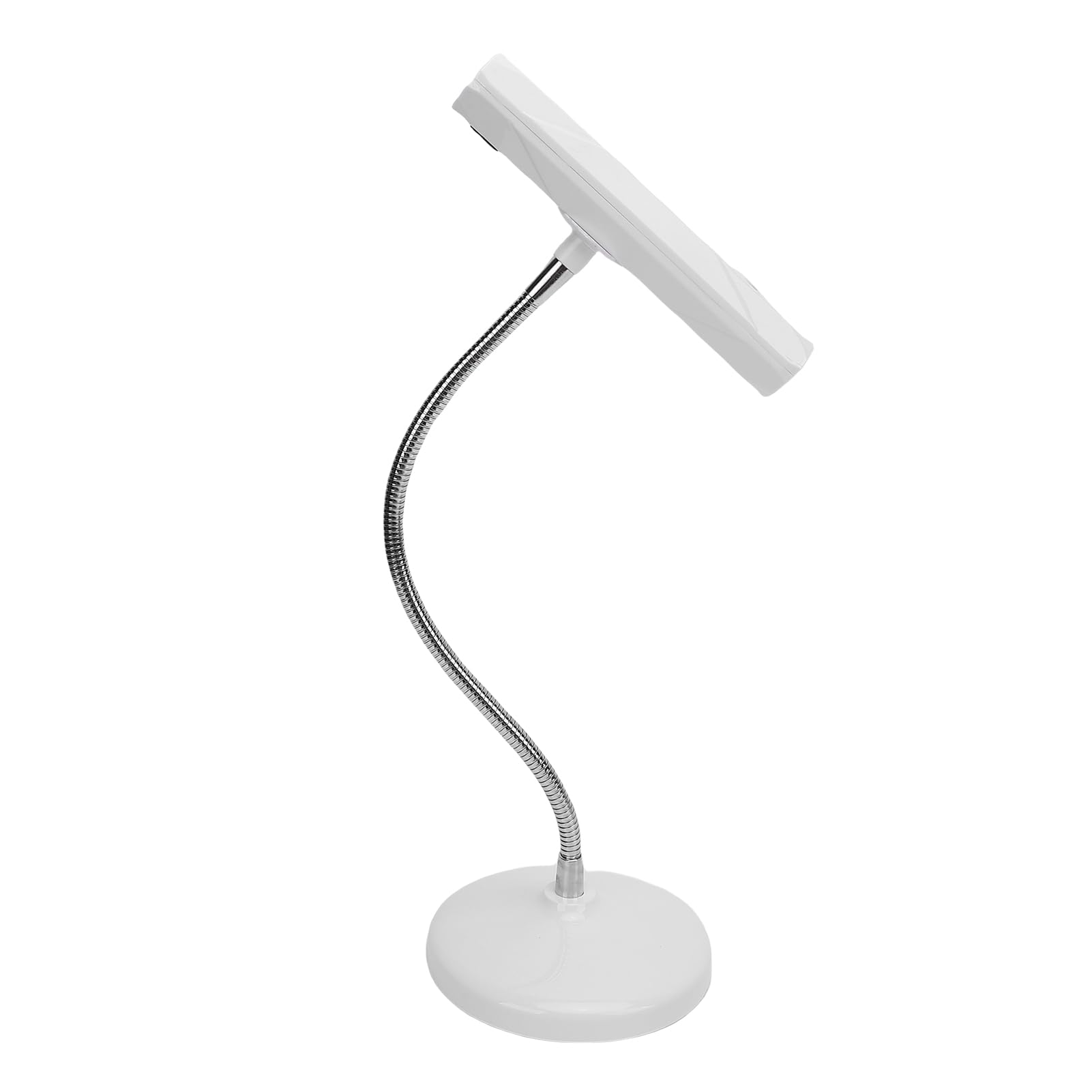 Denash Lampada per Unghie Gel Portatile a Collo di Cigno per Casa e Salone di Bellezza, Luce LED Timer 60S per Letti Fragili, Compatibile con Caricabatterie USB, Guscio in ABS (WHITE #13)