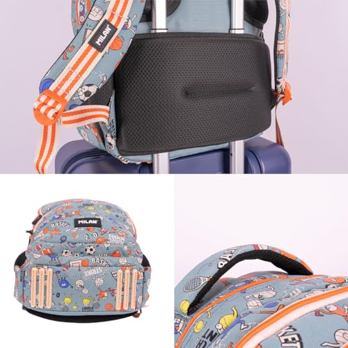 Mochila MILAN de 4 cremalleras y 25 L serie especial Sports para el colegio 7