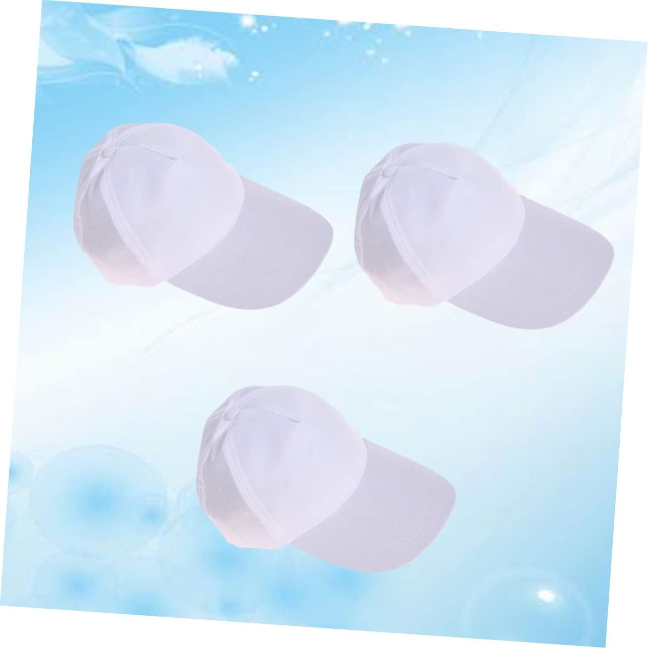 Holibanna 9pcs Cotton Adjustable Baseball Cap Men Women Outdoor Sun Hat Mesh Uv Protection