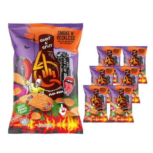 4Q Smoke ’N Reckless Sweet Spicy Bbq Wavy Potato Chips