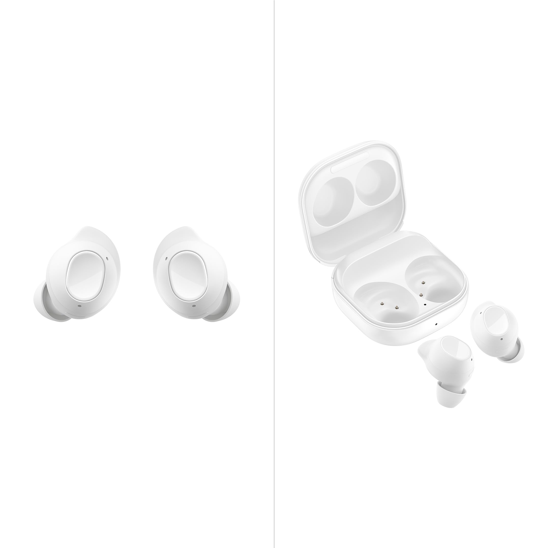 Samsung Galaxy Buds FE Cuffie Bluetooth True Wireless, Cancellazione attiva dei rumori (ANC), Fit Ergonomico, 3 Microfoni, Controlli touch, Bassi profondi, White 2023 [Versione Italiana]