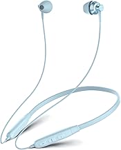 Soundmagic S20BT Neckband Bluetooth Headphones Wireless Earphones HiFi Stereo in Ear Headset with Microphone Lightweight Sports Earbuds Long Playtime Stable Connection Blue