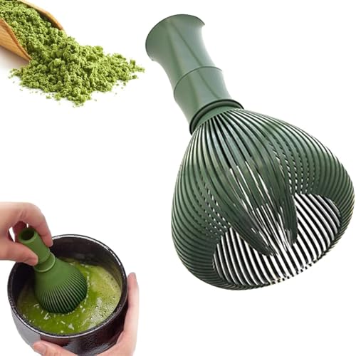 KALOLINNA 抹茶ブレンダー 抹茶ブラシ 抹茶泡立て器 泡立てツール 茶道道具 茶筅 速乾性 樹脂製 クリーン簡単 乾きやすい