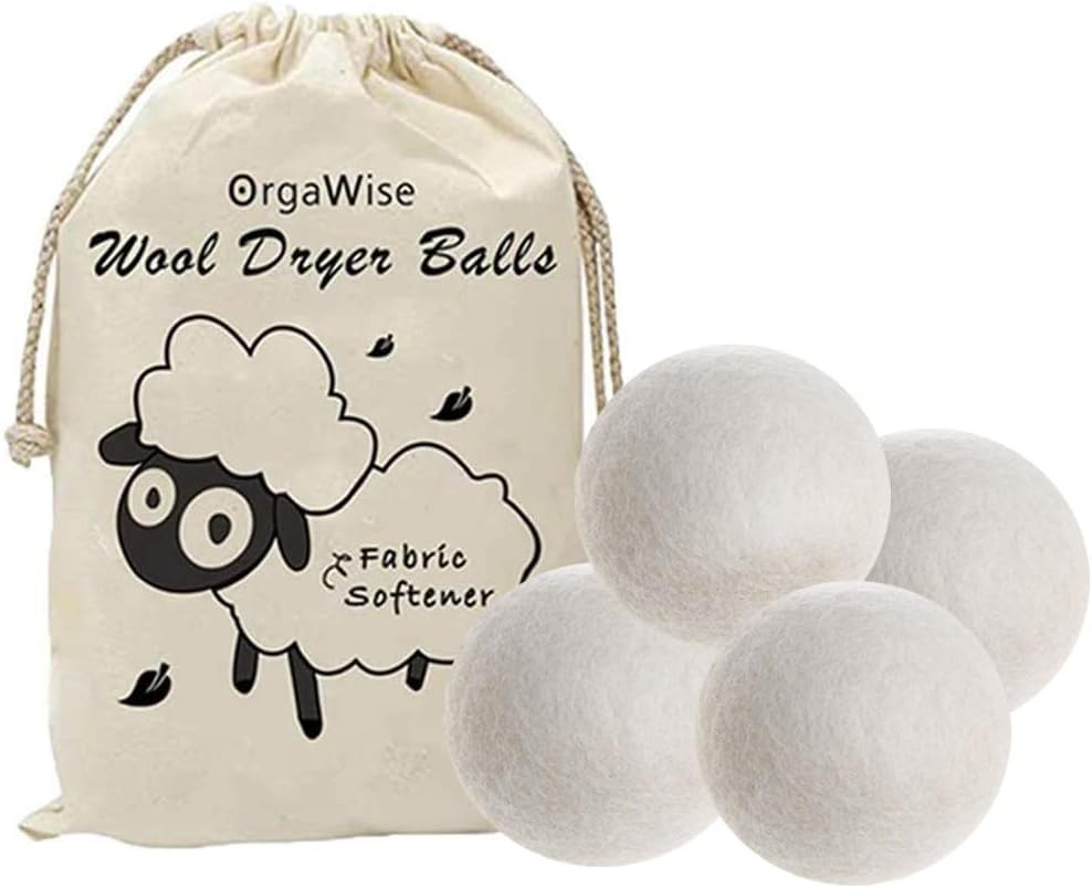 OrgaWise Balle de Sèche en Laine séchoir Laine pour SècheLinge Boule de Séchage Réutilisable