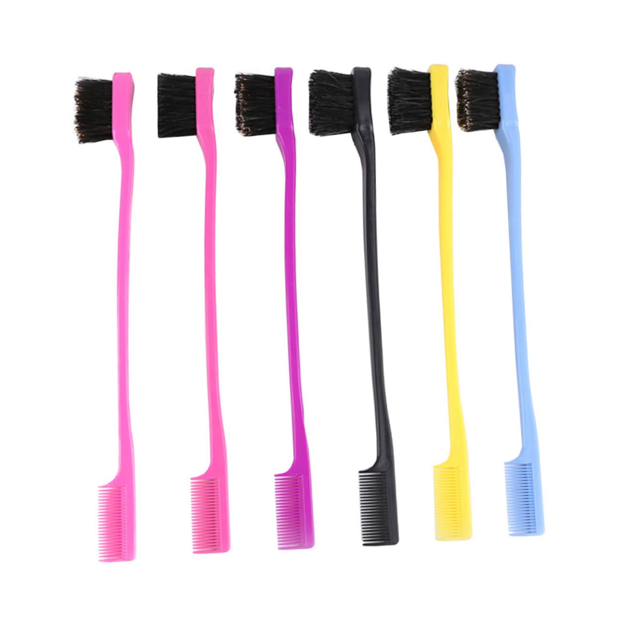 FOMIYES Professional Eyebrow Grooming Set Double Head Brush Comb Perfect for Gentle on Skin Smooth Finish Random Color