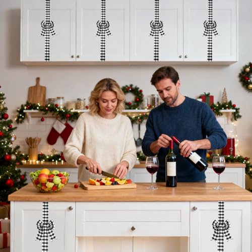 Lazos de Navidad grandes de 198 cm para decorar puertas de armarios 3