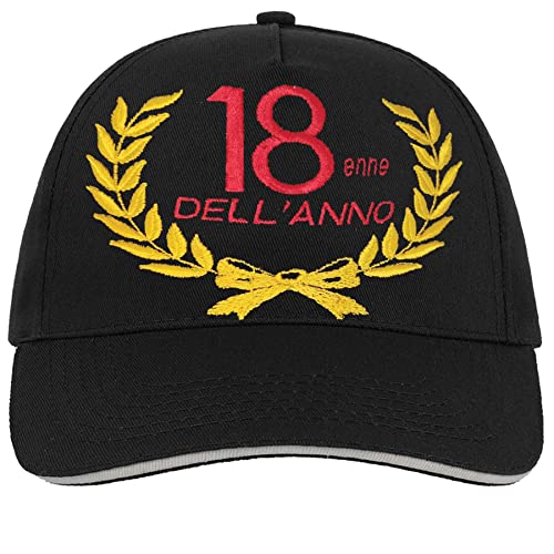 Simpatico berrettino ricamato per festeggiare il/la neo maggiorenne.Un regalo simpatico ed originale per una festa allegra e divertente..