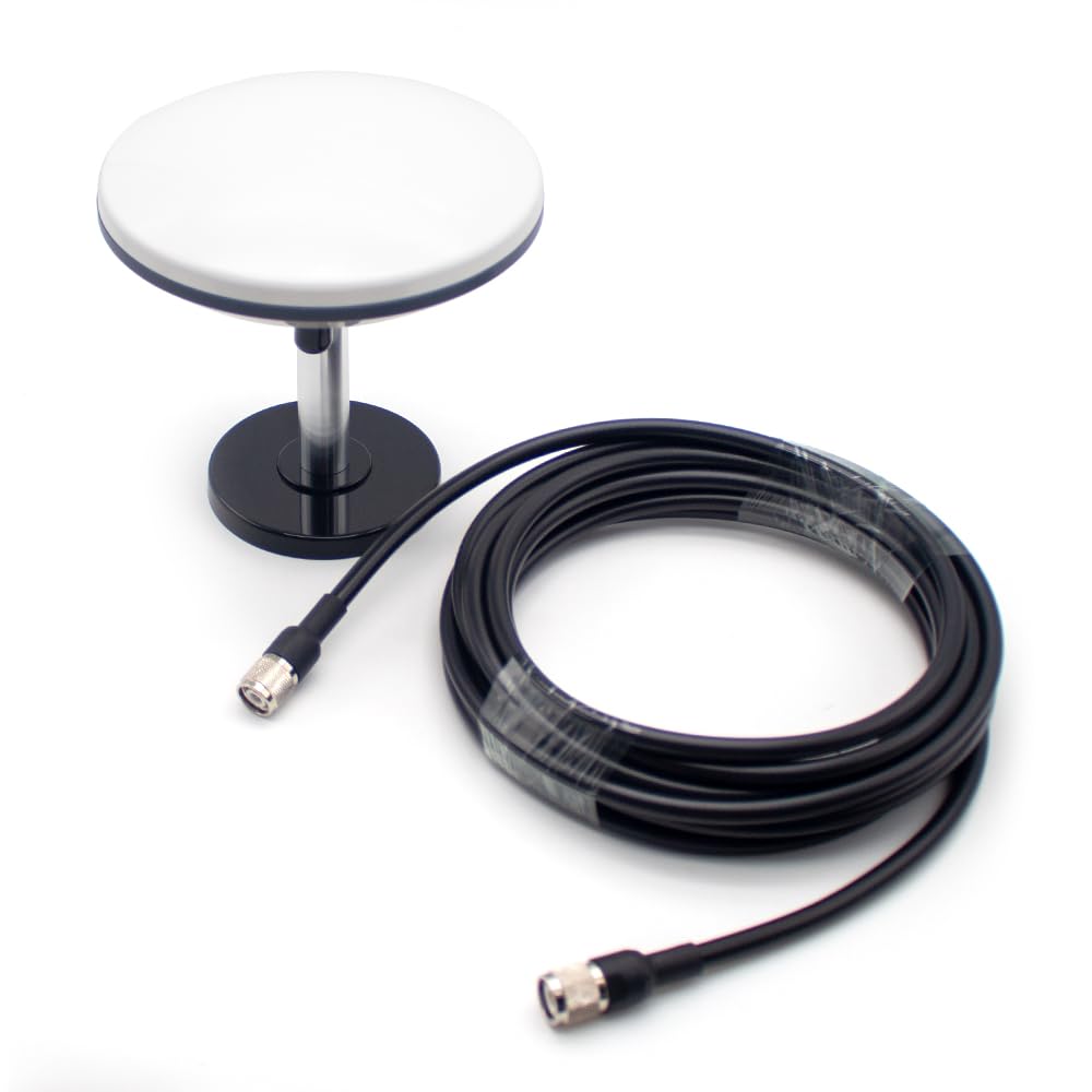 Toplionace Czterozakresowa Antena Geodezyjna GNSS - Precyzyjna Antena Grzybkowa GPS GLONASS Galileo Beidou + Podstawa Montażowa + Kabel 5 M Pasywny