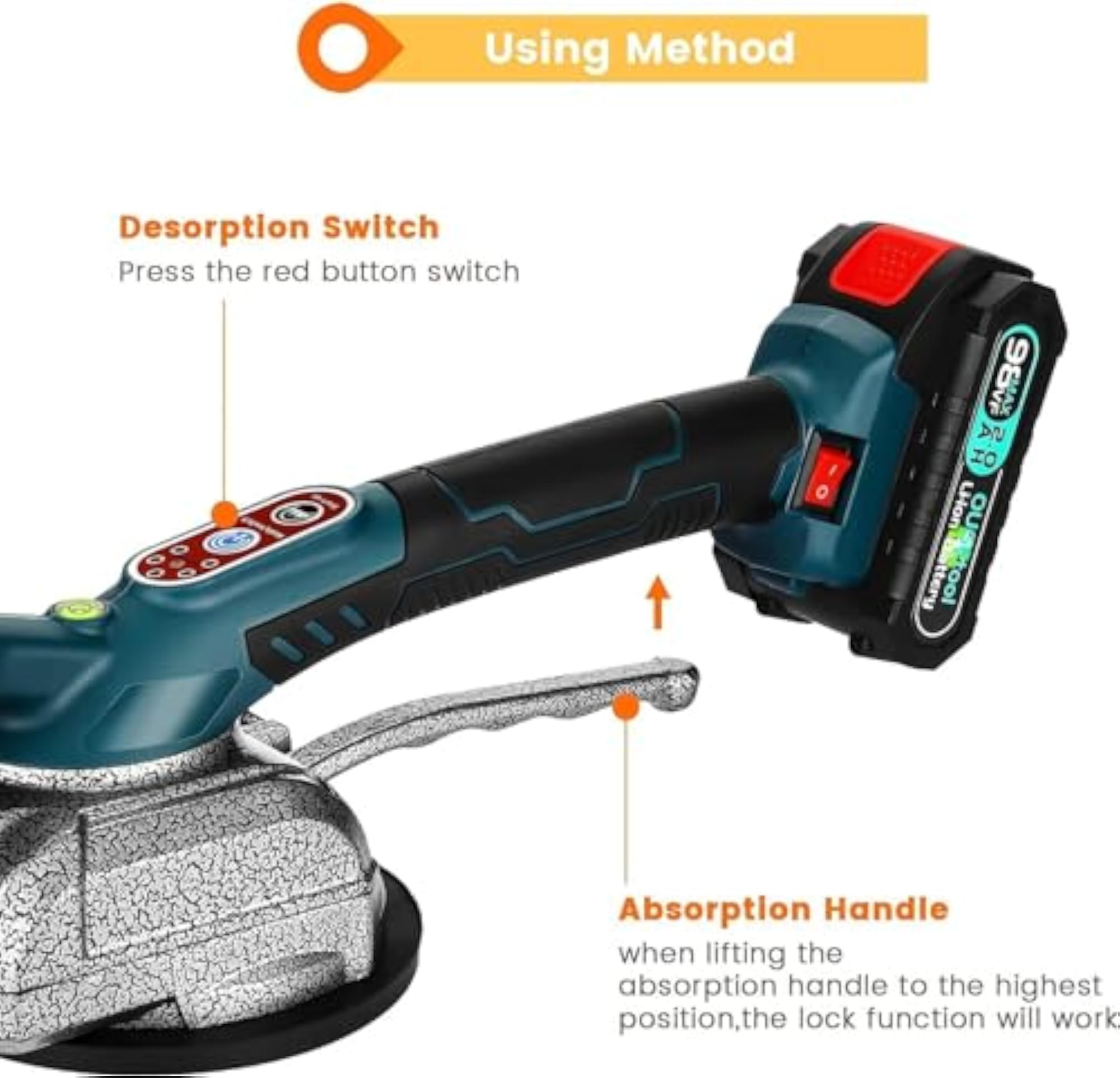 Tile Vibrator Leveling Machine with Adjustable Suction Cup