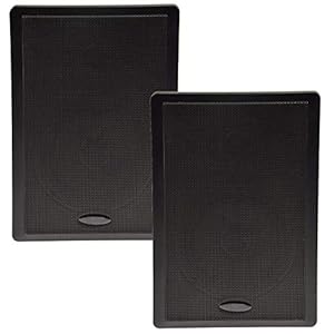 ChiliTec Wandlautsprecher Flatpanel-Lautsprecher 2-Wege 40Watt Paar / 2 Stück 37mm flach Aufbau-Lautsprecher für…