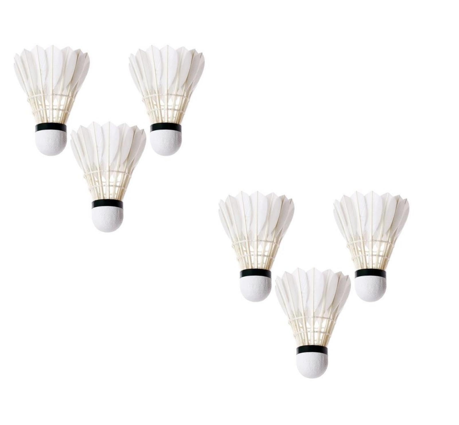 6 Piece Duck Shuttlecocks - Professional Badminton Shuttlecocks, Badminton Balls | Youth High Speed Duck Training Badminton Balls