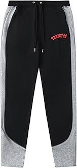 Embroidered Trapstar Tracksuit for Men and Women, Unisex Trapstar Shooters Suit, 2 Piece Sports Jogging Set Autumn Winter, Fleece Hooded Sweatshirt and Pants (Color : 8837 red, Size : X-Large