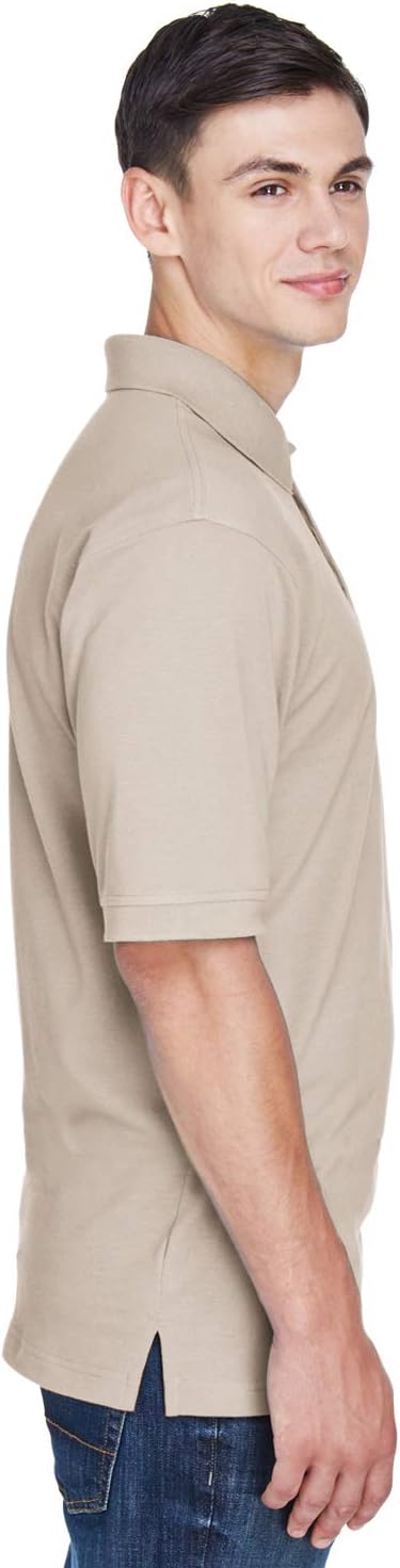 Harriton Men's 5.6 oz. Easy Blend™ Polo 6XL STONE - Image 4