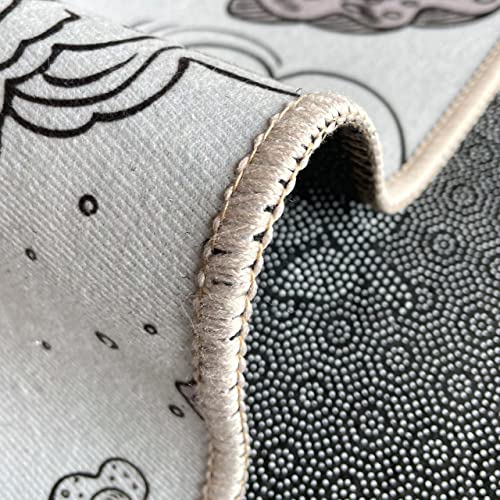 Image of Home Cloud Anti Fatigue Kitchen Rug Printed Thick Anti Slip, Washable, Big Size, Designer Folding Kitchen Mat for Home BedroomStandard Size (41 x 122 cm 41 x 61 cm)