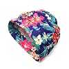 Honbay Pleated Swimming Cap Long Hair Swim Cap Bathing Cap, Non-Waterproof (Canna)