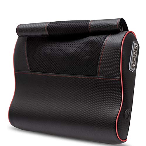 Preisvergleich Produktbild AMBM Massagegerät für Nacken, Schulter, Rücken, Taille und Muskelkater, Bidirektionales Knetendes Elektrisch Massagekissen mit 3D Wärmefunktion Massageköpfe