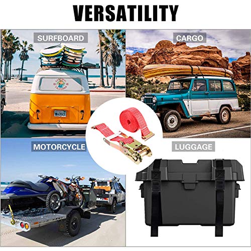 VILLCASE 2 Pcs Amarração Correia Heavy Duty Cinta De Amarração De Carga da Correia Tensionamento Cin