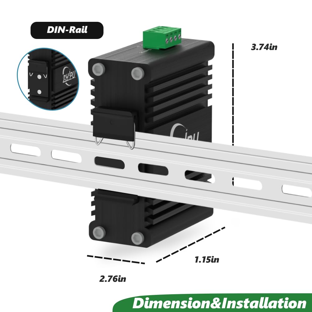 Switch PoE industriale a 3 porte da 30 W con 1 porta 1000Base-X SC, singola modalità Gigabit Dual SC 20 km, mini switch in fibra Ethernet 10/100/1000Mbps, ingresso di alimentazione IEEE 802.3af/at 12