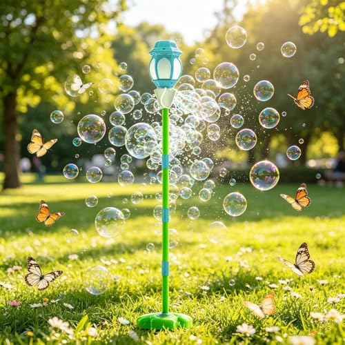 Machine à bulles au sol avec télécommande et lumière réglable pour fête