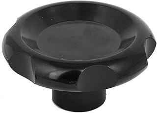 Aexit M14 Female Knobs & Hand Wheels Thread 98mm Plastic Head Diameter Screw On Clamping Knob Star Knobs Grip Black