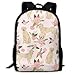 Produktbild Golden Retriever Haustier Quilt D Cheater Kollektion Floral Dog Breed Fabric_674 Reisen Laptop Rucksack, Extra Large College School Student Rucksack für Männer und Frauen  Classic Backpack