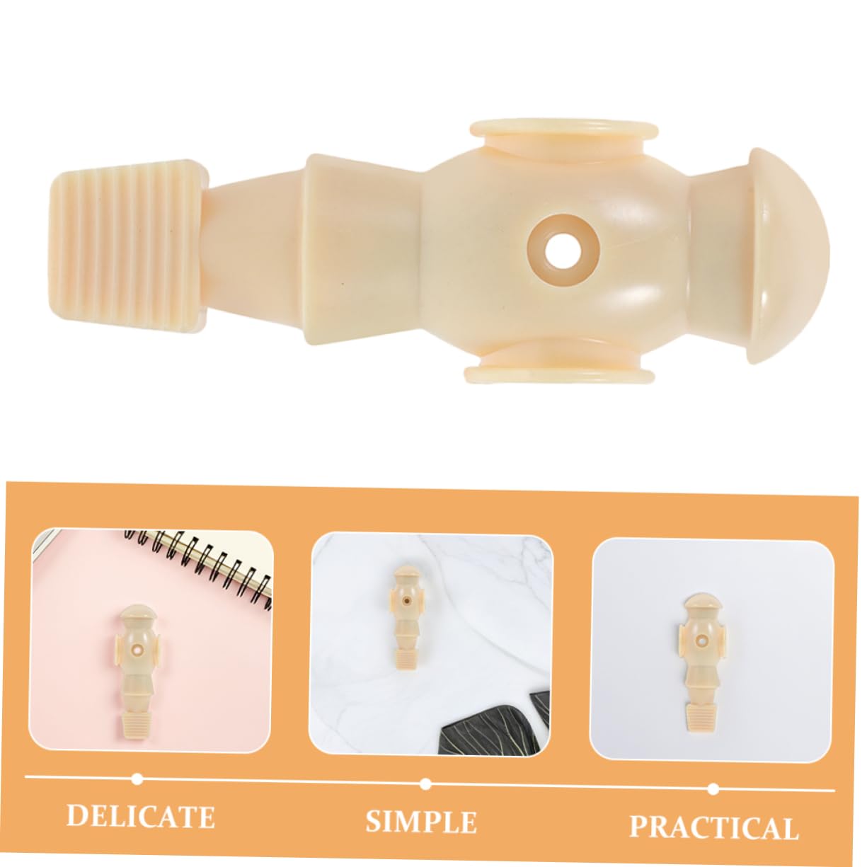 Gatuida Accessori per Calcio Balilla 5/8 Pollici, Statuette di Uomini da Calcio Balilla Maschi, Componenti di Ricambio Resistenti e Precisi per Tavoli da Gioco Indoor e Competizioni
