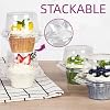 LotFancy Individual Cupcake Containers, 100 Pcs Plastic Clear Cupcake Boxes, Disposable Single Cupcake Holders with Dome Lid, Stackable Muffin Carrier for Wedding Baby Shower