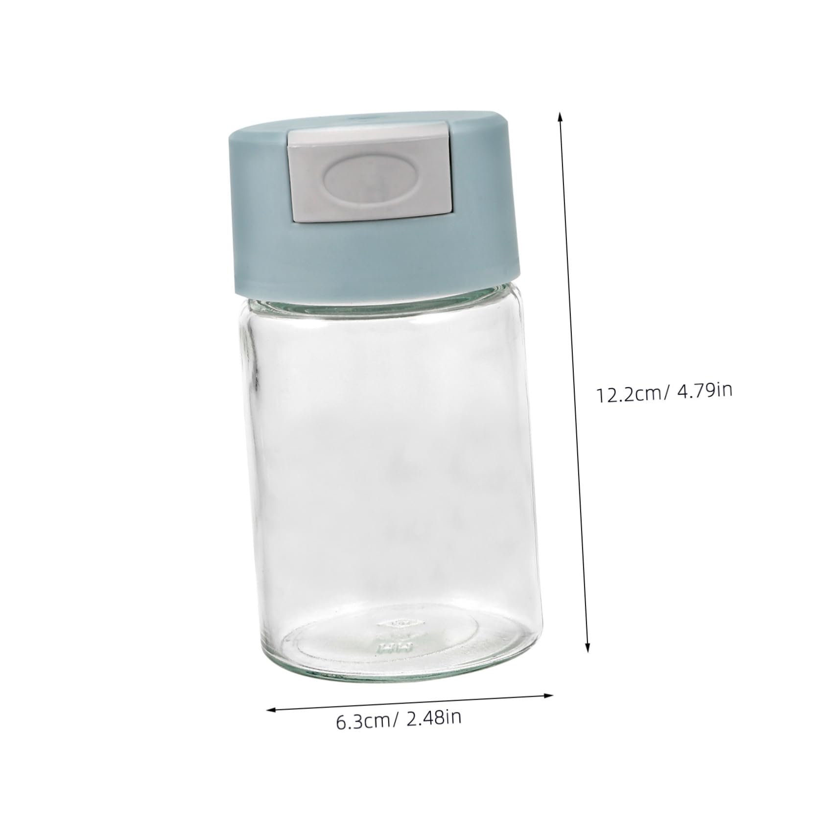 OFFSCH Travel Salt 6 Pack Spice Bottles Glass Salt Jars Perfect for Kitchen Restaurant and Outdoor Cooking