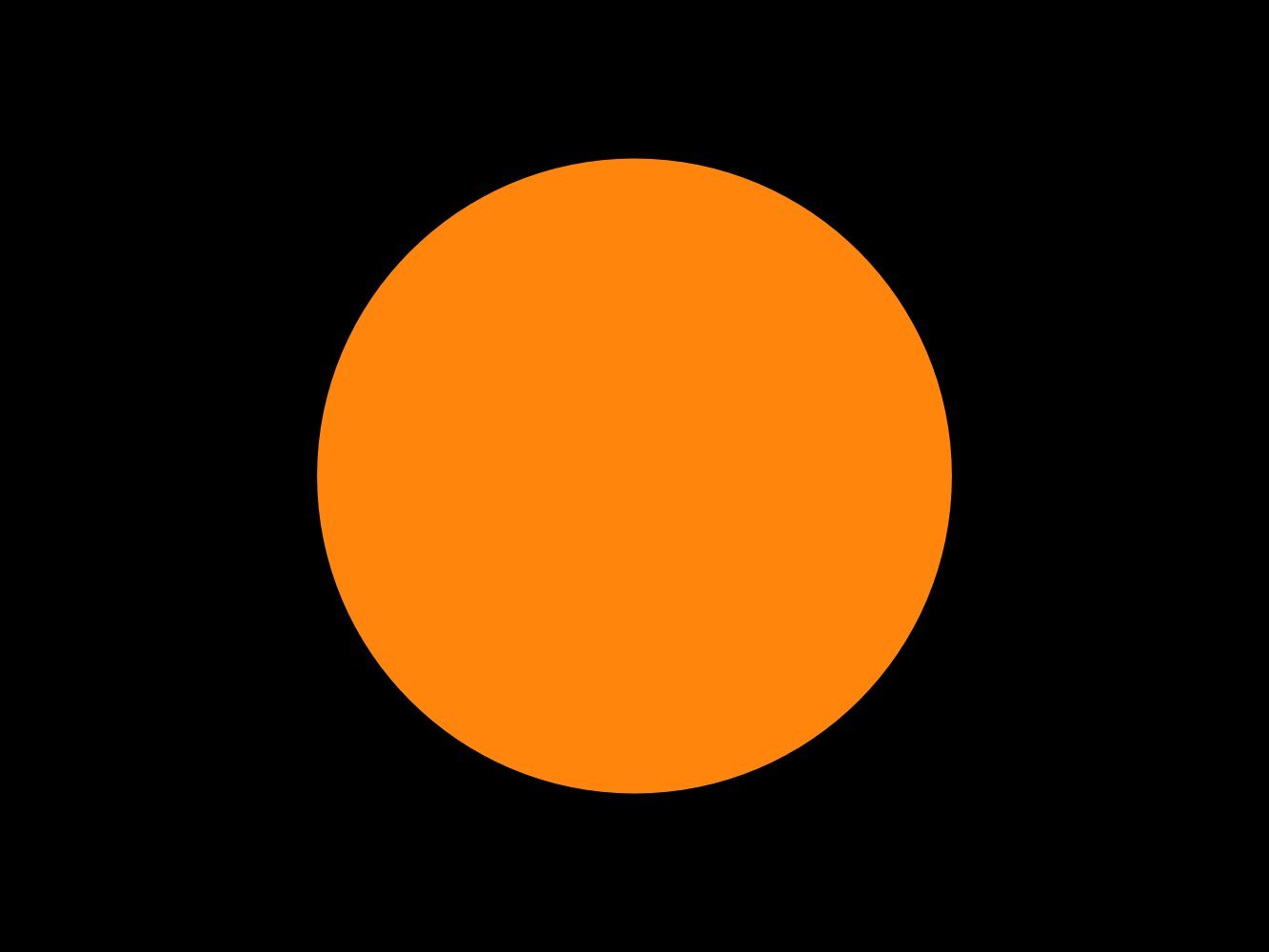 Drapeau F1 noir avec cercle orange pour habiller un mur vide au format paysage