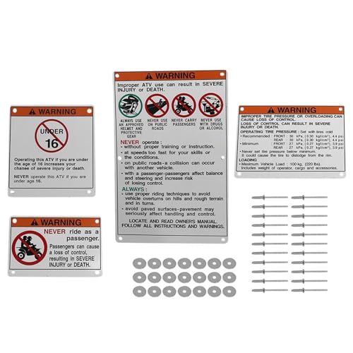 Autocollant d'avertissement de moto YFZ450 660 700 outdoor